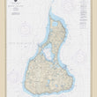 Load image into Gallery viewer, Block Island Map 1991 Nautical Chart Sherpa Fleece Blanket
