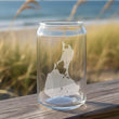 Load image into Gallery viewer, Block Island Map - Rhode Island - Laser Engraved Glasses
