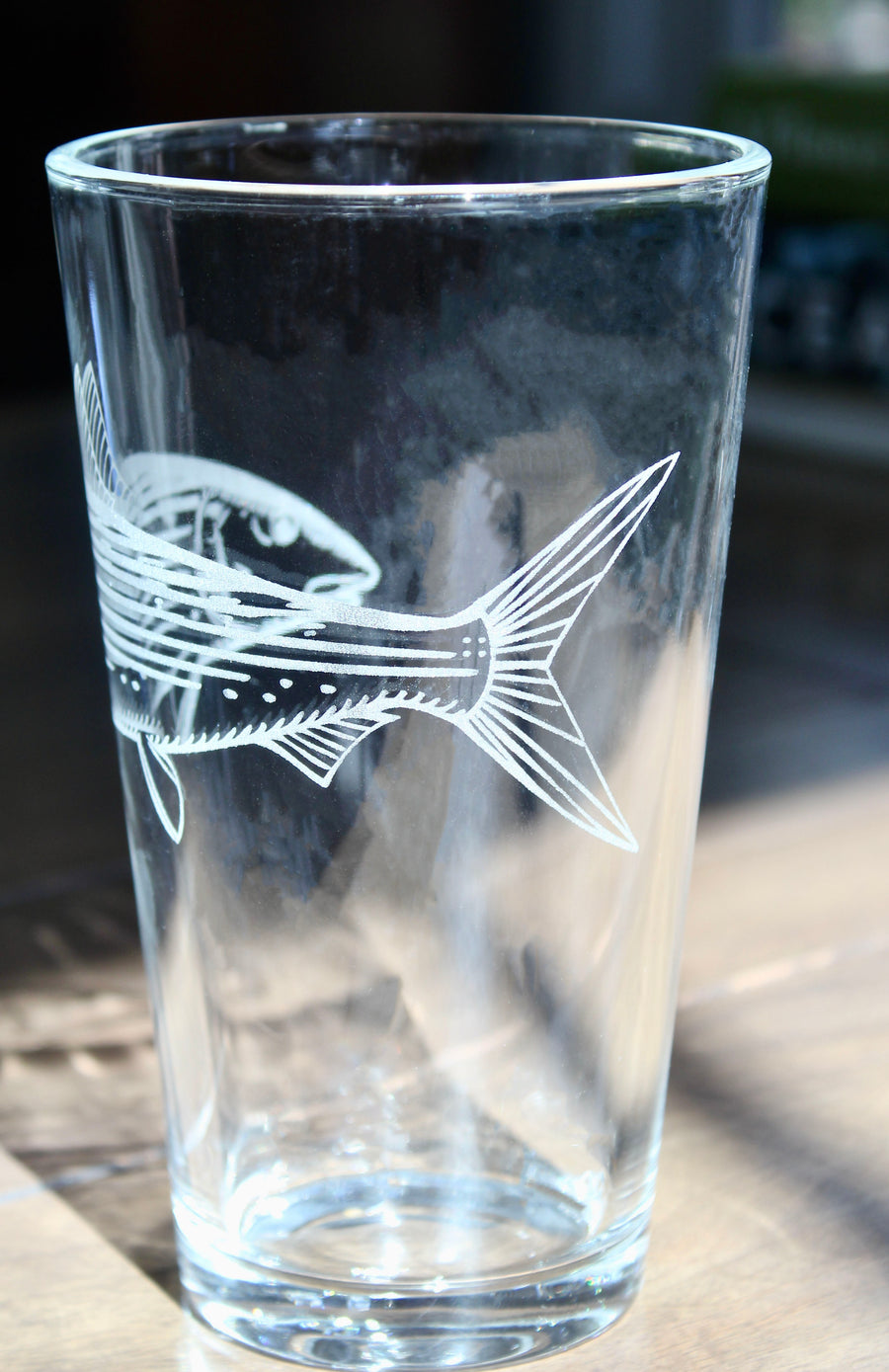 Bonefish Engraved Glasses