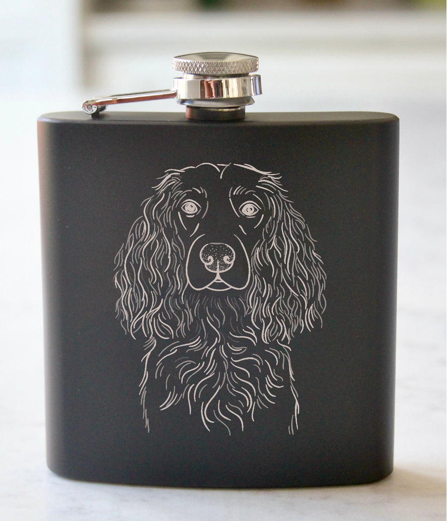 Boykin Engraved Stainless Steel Flask - 6 oz.