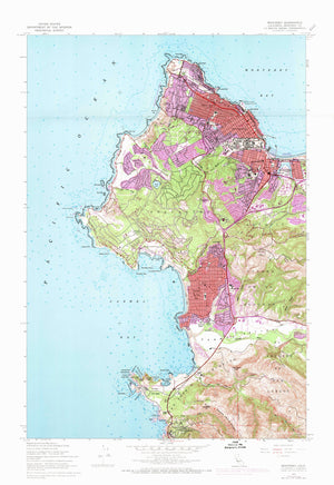 Monterey Map - 1947