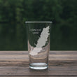 Load image into Gallery viewer, Chain O'Lakes (IL) Map Engraved Glasses
