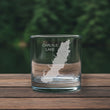 Load image into Gallery viewer, Chain O'Lakes (IL) Map Engraved Glasses
