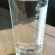 Load image into Gallery viewer, Chambers Bay Golf Course - Laser Engraved Course Map Glasses
