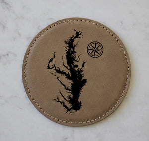 Chesapeake Bay Coaster Set (Slate or Leatherette)