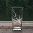 Load image into Gallery viewer, Clarks Hill Lake (GA) Engraved Map Glasses

