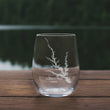 Load image into Gallery viewer, Clarks Hill Lake (GA) Engraved Map Glasses

