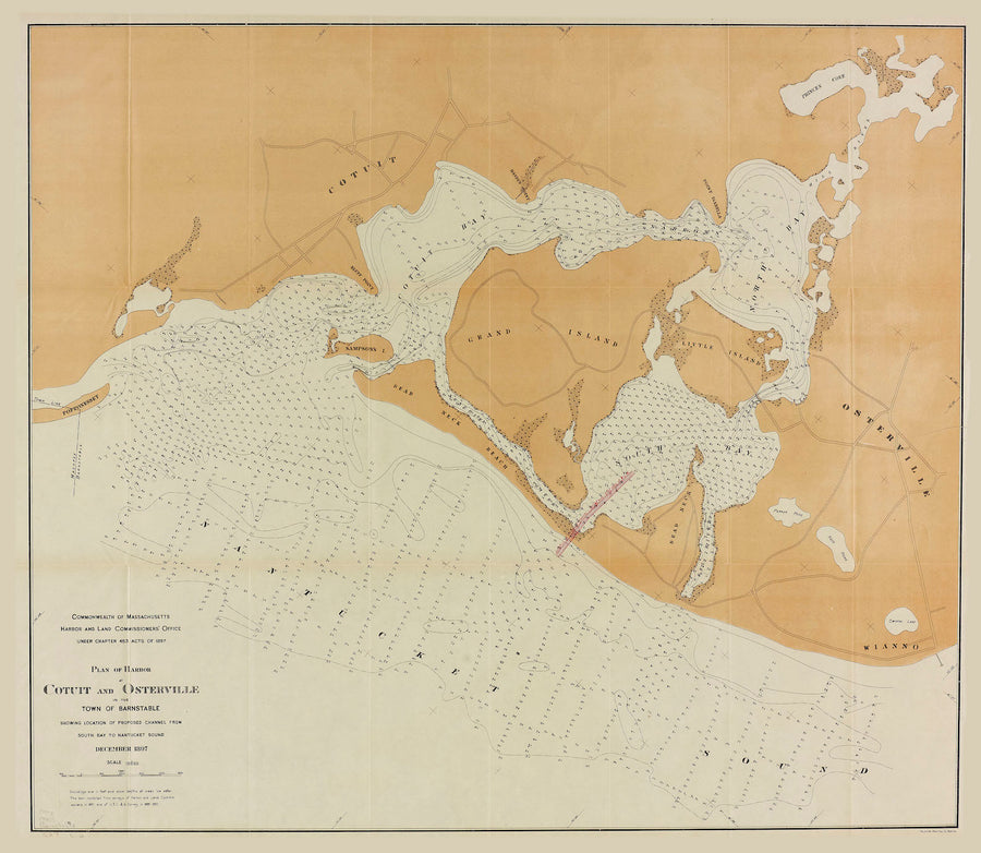 Cotuit and Osterville Map - 1897 (square)