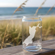 Load image into Gallery viewer, Cousins Island Maine Map Laser Engraved Glasses
