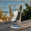 Load image into Gallery viewer, Cousins Island Maine Map Laser Engraved Glasses
