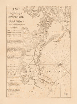 Daufuskie Island Map 1773 - Nautical Chart Print - Paper | Canvas | Metal