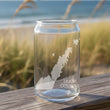 Load image into Gallery viewer, Door County Map - Wisconsin - Laser Engraved Glasses
