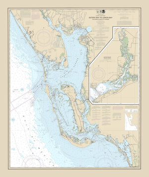 Estero Bay to Lemon Bay (including Sanibel Island) Nautical Chart Sherpa Fleece Blanket