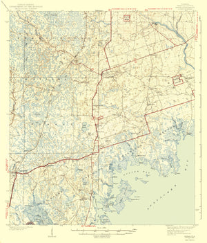 Arran, Florida Map - 1943