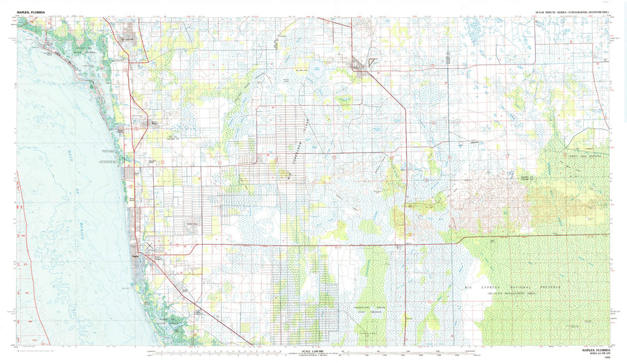 Naples (FL) Map - 1985