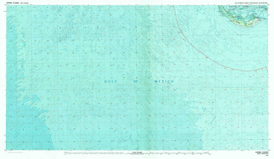 Sanibel Map - 1981