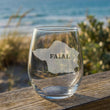 Load image into Gallery viewer, Faial Island Map Laser Engraved Glasses
