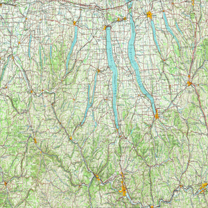 Finger Lakes - Elmira, NY Map - 1962  (square)