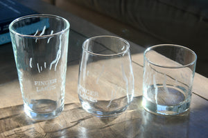 Finger Lakes (NY) Map Engraved Glasses