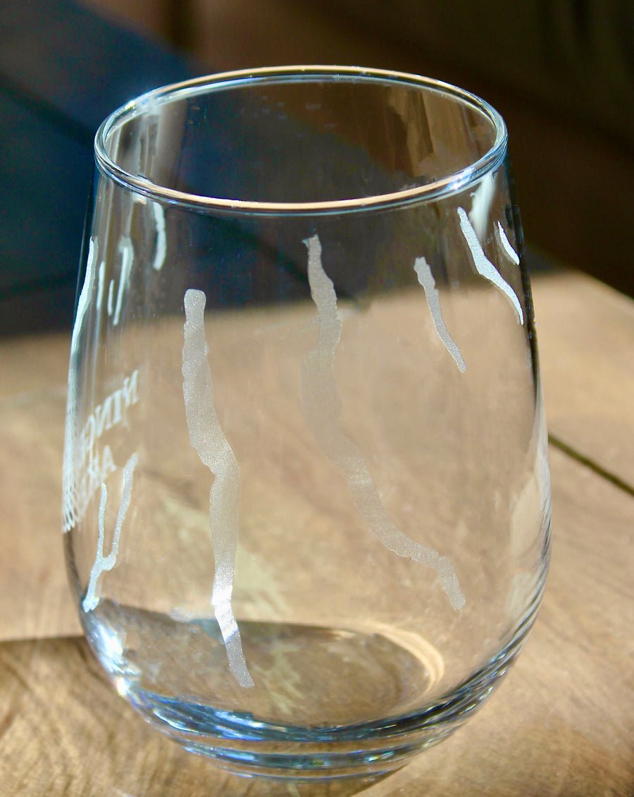 Finger Lakes (NY) Map Engraved Glasses
