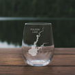 Load image into Gallery viewer, Folsom Lake California Map - Laser Engraved Glasses

