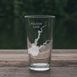 Load image into Gallery viewer, Folsom Lake California Map - Laser Engraved Glasses

