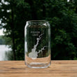 Load image into Gallery viewer, Folsom Lake California Map - Laser Engraved Glasses
