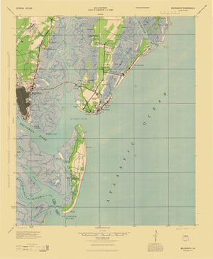 Brunswick (GA) Map - 1945