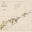 Load image into Gallery viewer, Gardiner&#39;s Bay - Orient Point Map - Nautical Chart Print - Paper | Canvas | Metal
