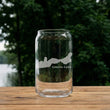 Load image into Gallery viewer, Geneva Lake (WI) Map Laser Engraved Glasses
