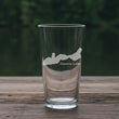Load image into Gallery viewer, Geneva Lake (WI) Map Laser Engraved Glasses
