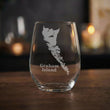 Load image into Gallery viewer, Graham Island, British Columbia Map Laser Engraved Glasses
