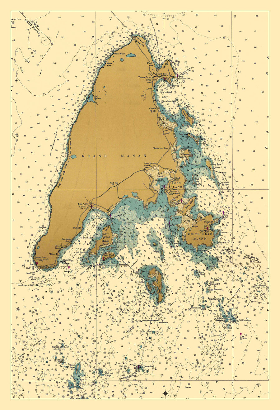 Grand Manan Island Map