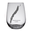Load image into Gallery viewer, Greenwood Lake New York Map Laser Engraved Glasses
