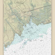 Load image into Gallery viewer, Guilford Harbor (CT) Nautical Chart Sherpa Fleece Blanket
