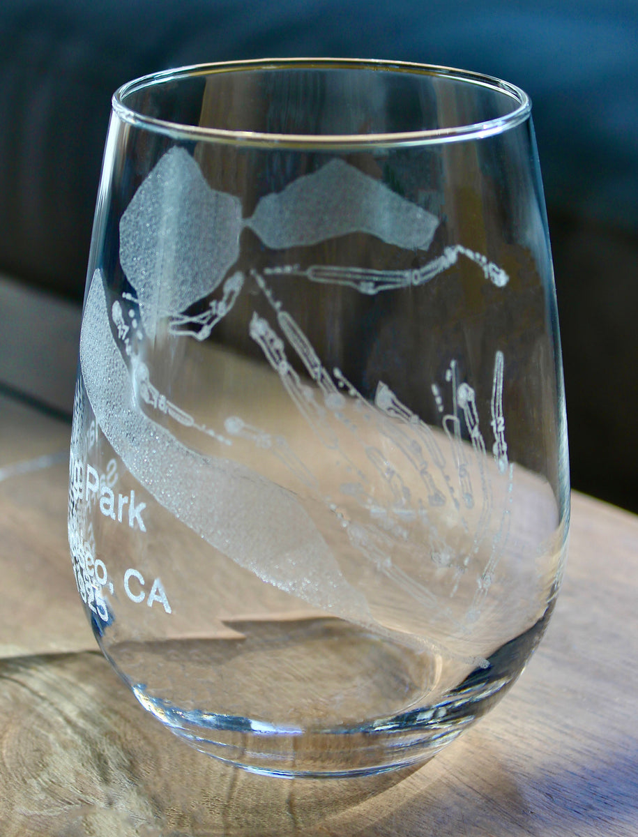 Harding Park Golf Course - Laser Engraved Course Map Glasses - Golfer ...