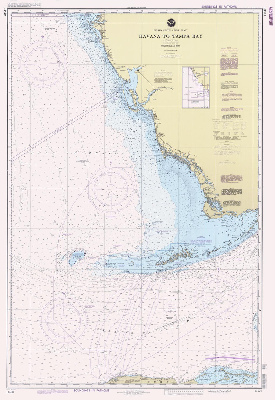 Havana to Tampa - Florida Map - 1994