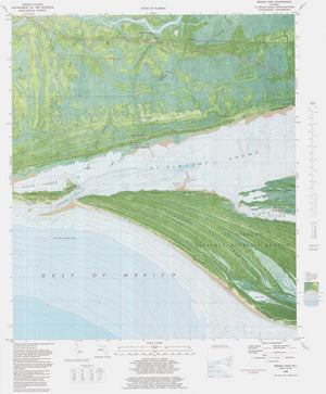 Indian Pass Map 1982 - Nautical Chart Print - Paper | Canvas | Metal