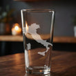 Load image into Gallery viewer, Italy Map Laser Engraved Glasses
