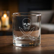 Load image into Gallery viewer, Jolly Roger Engraved Glasses
