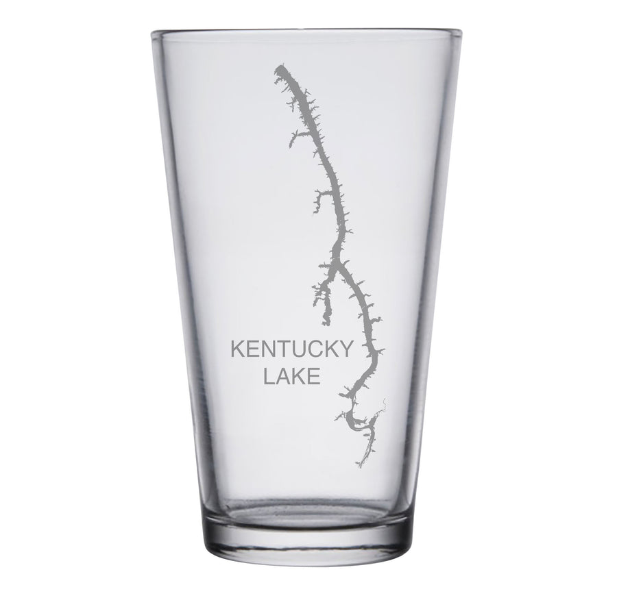 Kentucky Lake (KY) Map Glasses