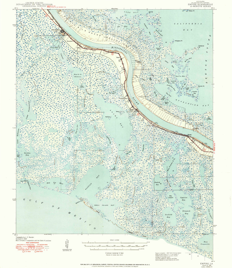 Empire (LA) Map - 1944