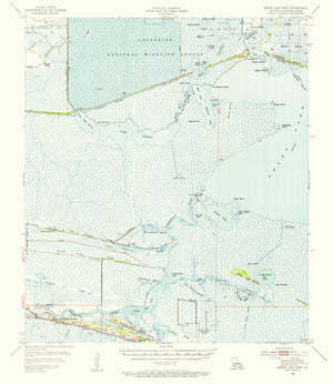 Grand Lake (LA) Map - 1955