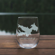 Load image into Gallery viewer, Lake Arrowhead (CA) Map Engraved Glasses
