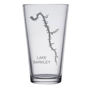 Lake Barkley (KY) Map Glasses