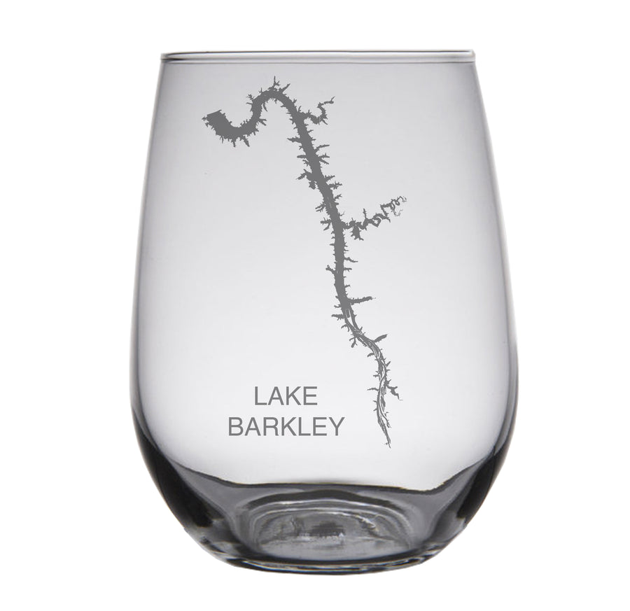 Lake Barkley (KY) Map Glasses