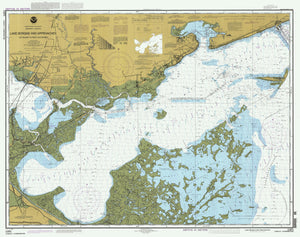 Lake Borgne and Approaches - Cat Island to Point Aux Herbes 1996 - Nautical Chart Print - Paper | Canvas | Metal