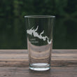 Load image into Gallery viewer, Lake Cachuma California Map Laser Engraved Glasses

