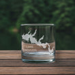 Load image into Gallery viewer, Lake Cachuma California Map Laser Engraved Glasses
