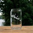 Load image into Gallery viewer, Lake Cachuma California Map Laser Engraved Glasses
